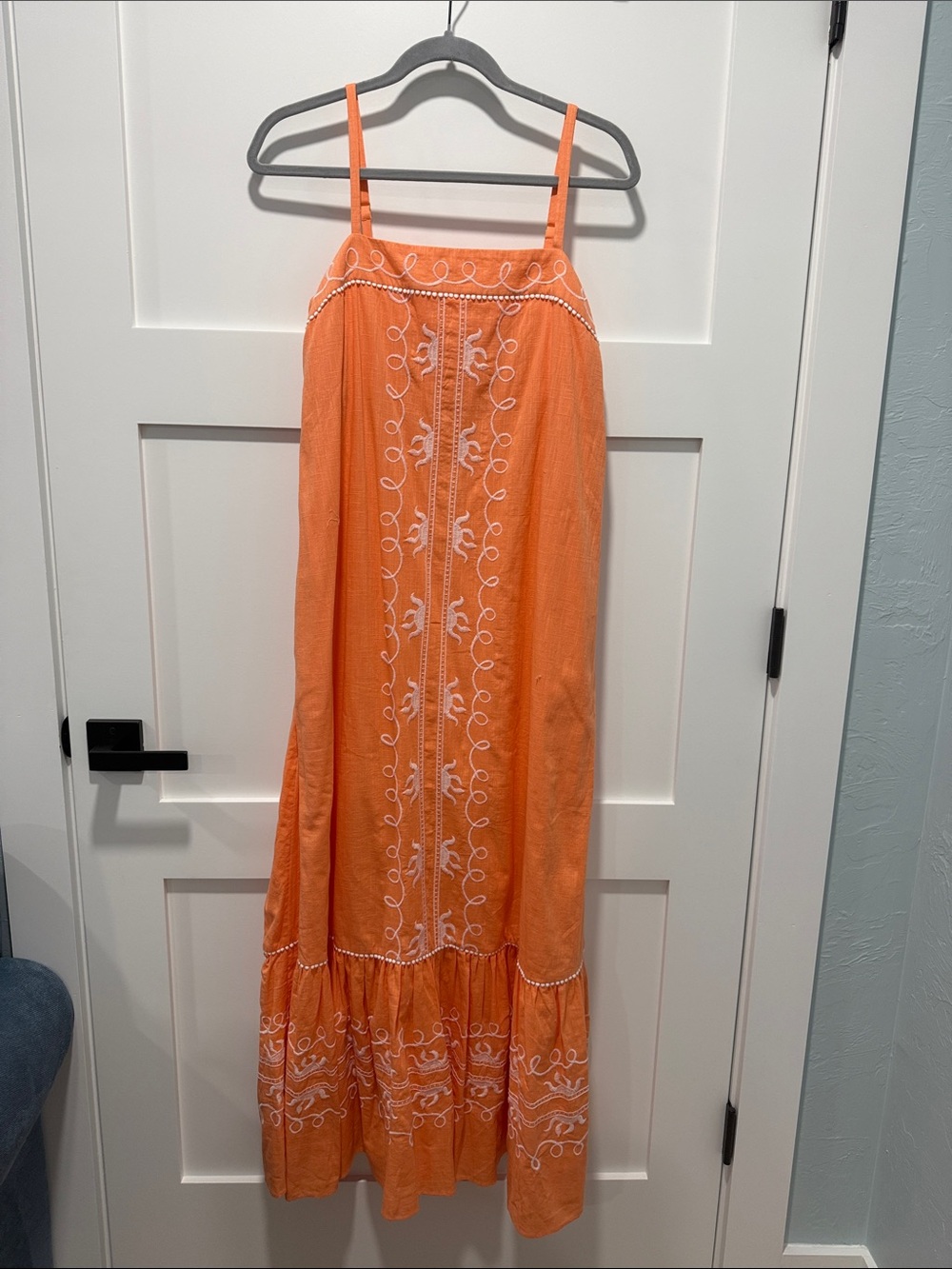 Lilly Pulitzer Rust Embroidered Maxi Dress - Picture 2 of 6
